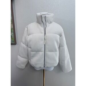 AE Cropped Sweater Puffer Jacket  NWT